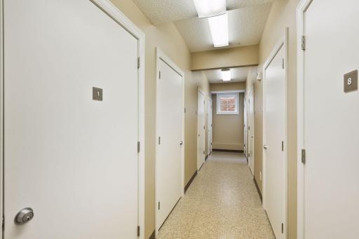 Storage on main floor. Large 97 sq. ft. here in door #2