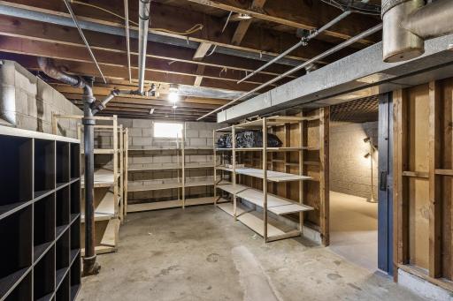 Storage shelves