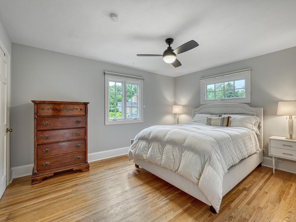 Upstairs, enjoy the comfort of a spacious primary bedroom complete with two closets