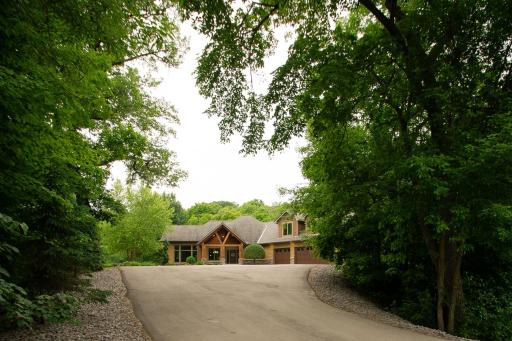 Home is tucked up from the road with trees for privacy and a peaceful country setting