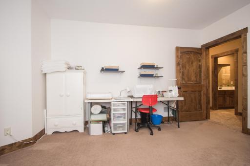 Lower level storage room, could be also used for a play room or craft room