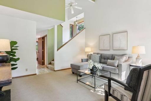Vaulted ceiling and lots of natural light!