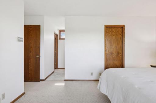 Open to double vanity and 3/4 Primary Bath. Door on right to walk-in closet.