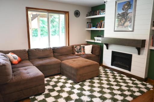 Family Room electric fireplace