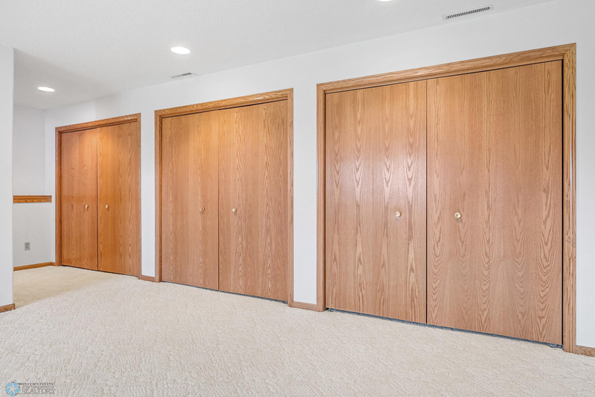 Family Room closets - closed.