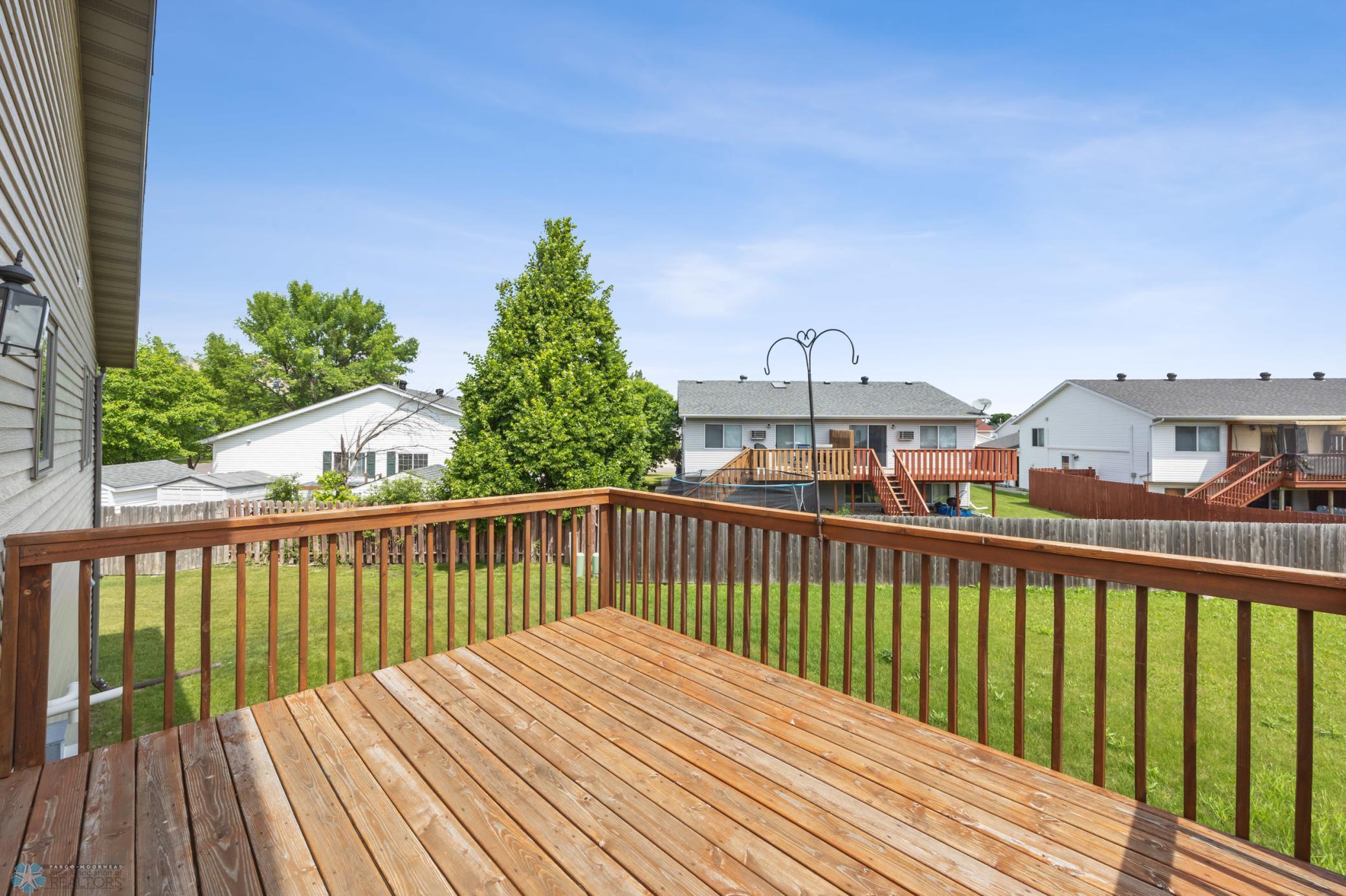 Fantastic deck for catching some sun - mostly shaded by the early afternoon!