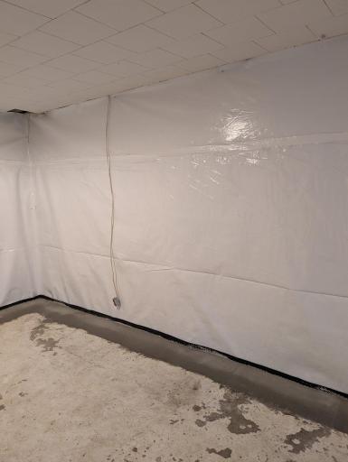 Brand new drain tile, sump pump and wall water proofing in basement