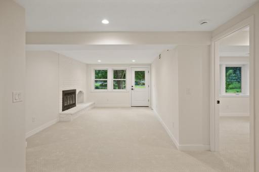 LL Family Room with walkout door to huge backyard!