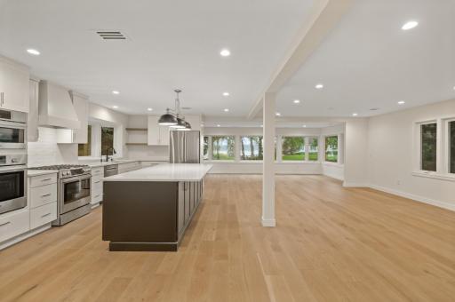 Lake views from Kitchen, dining room, living room and sunroom!