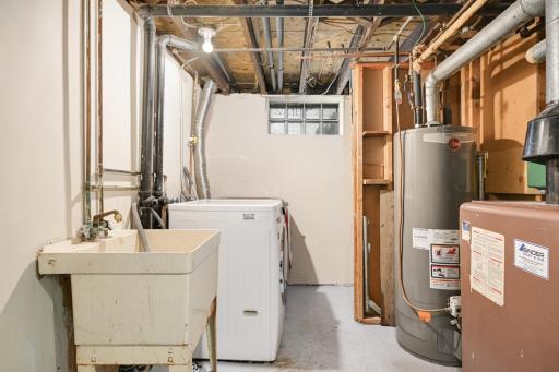 Mechanical room and Laundry room combined.