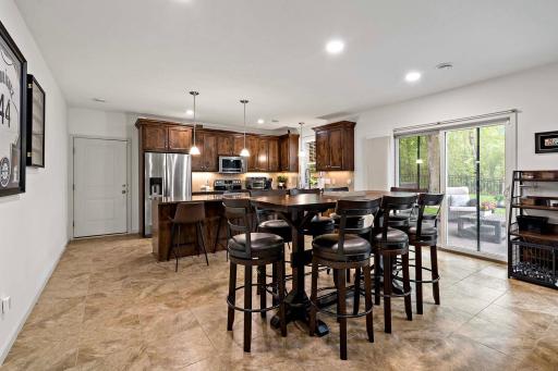 Enjoy easy walkout access to the backyard and convenient entry to the garage.