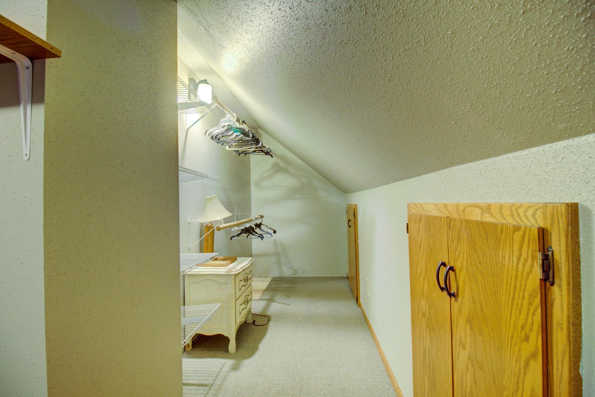 Upper closet space