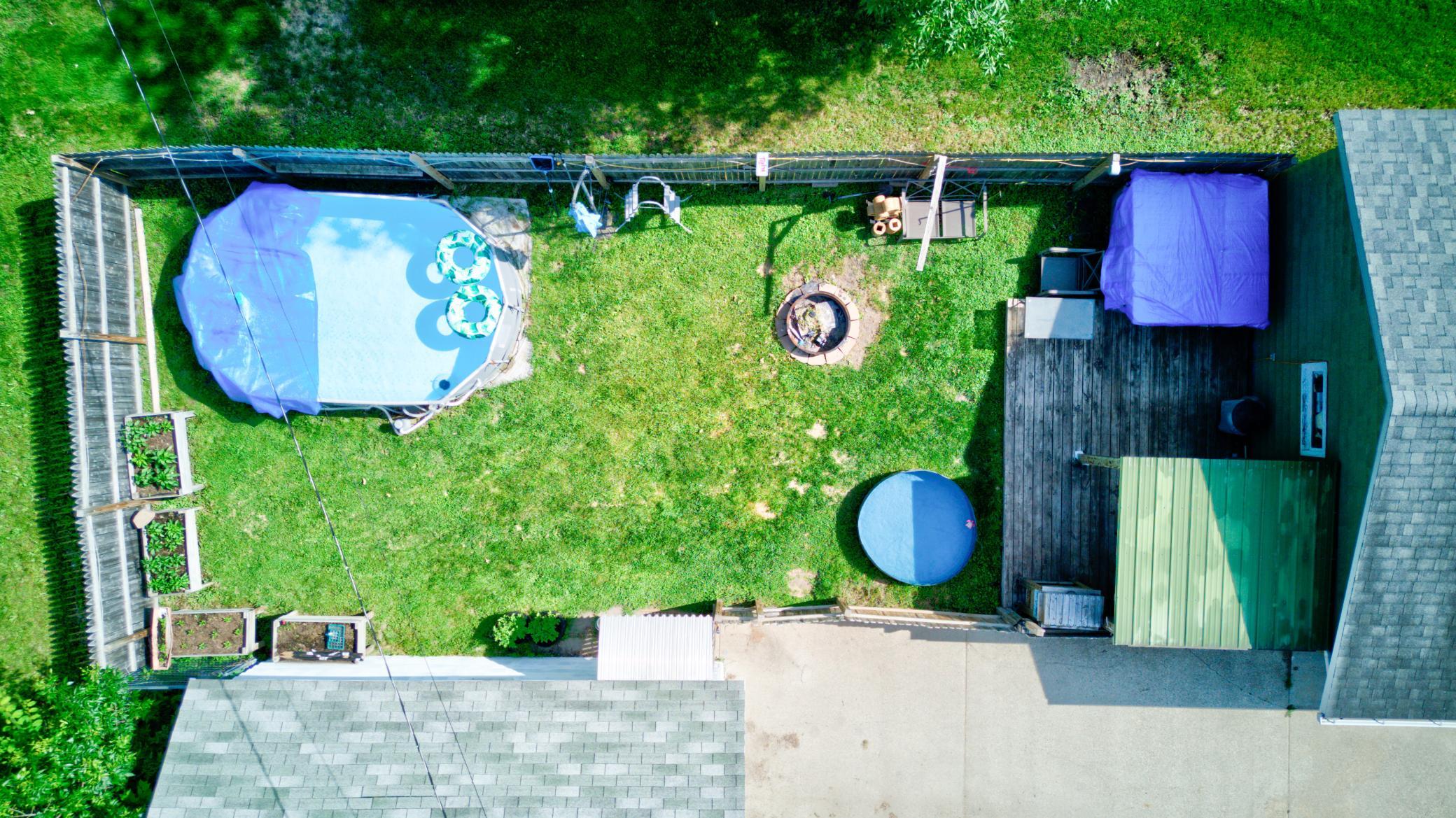Yard with deck area