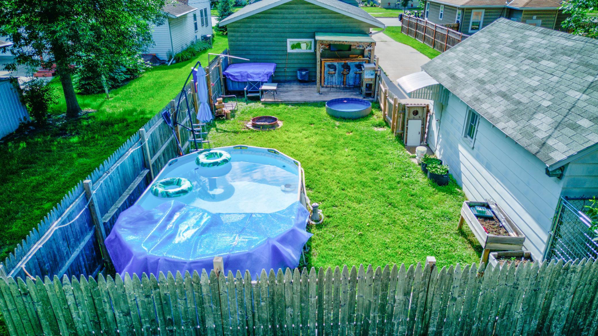 Fenced in yard area