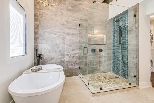 Additional view of the 'spa-like', primary ensuite bath.