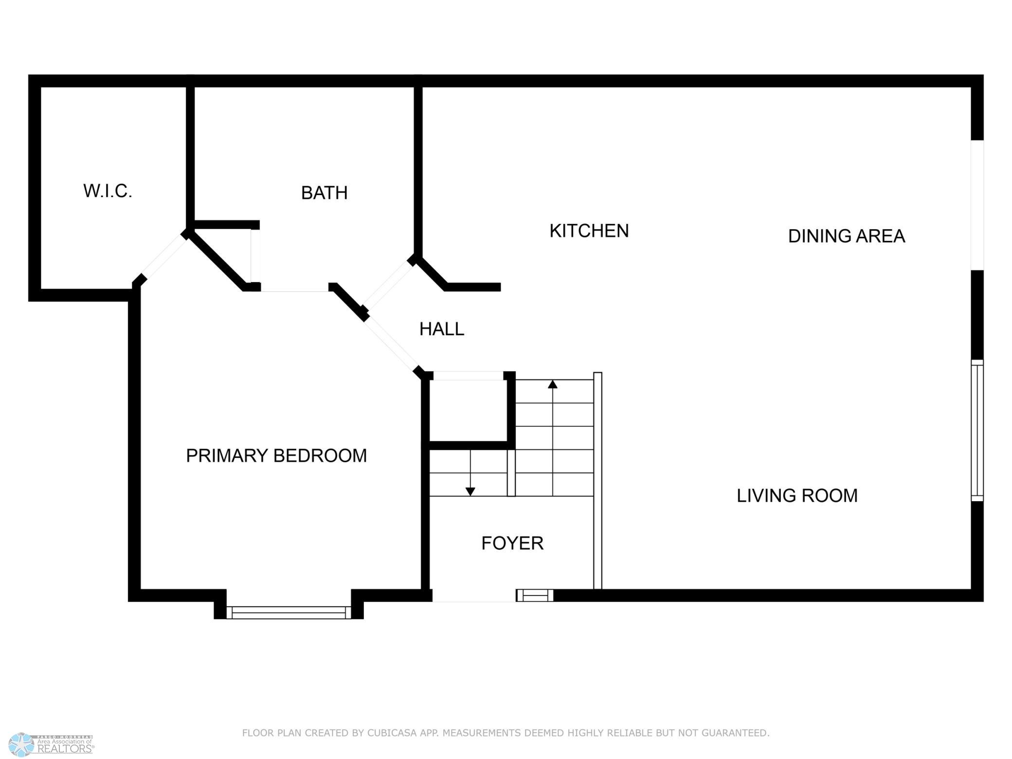 Upper level floor plan