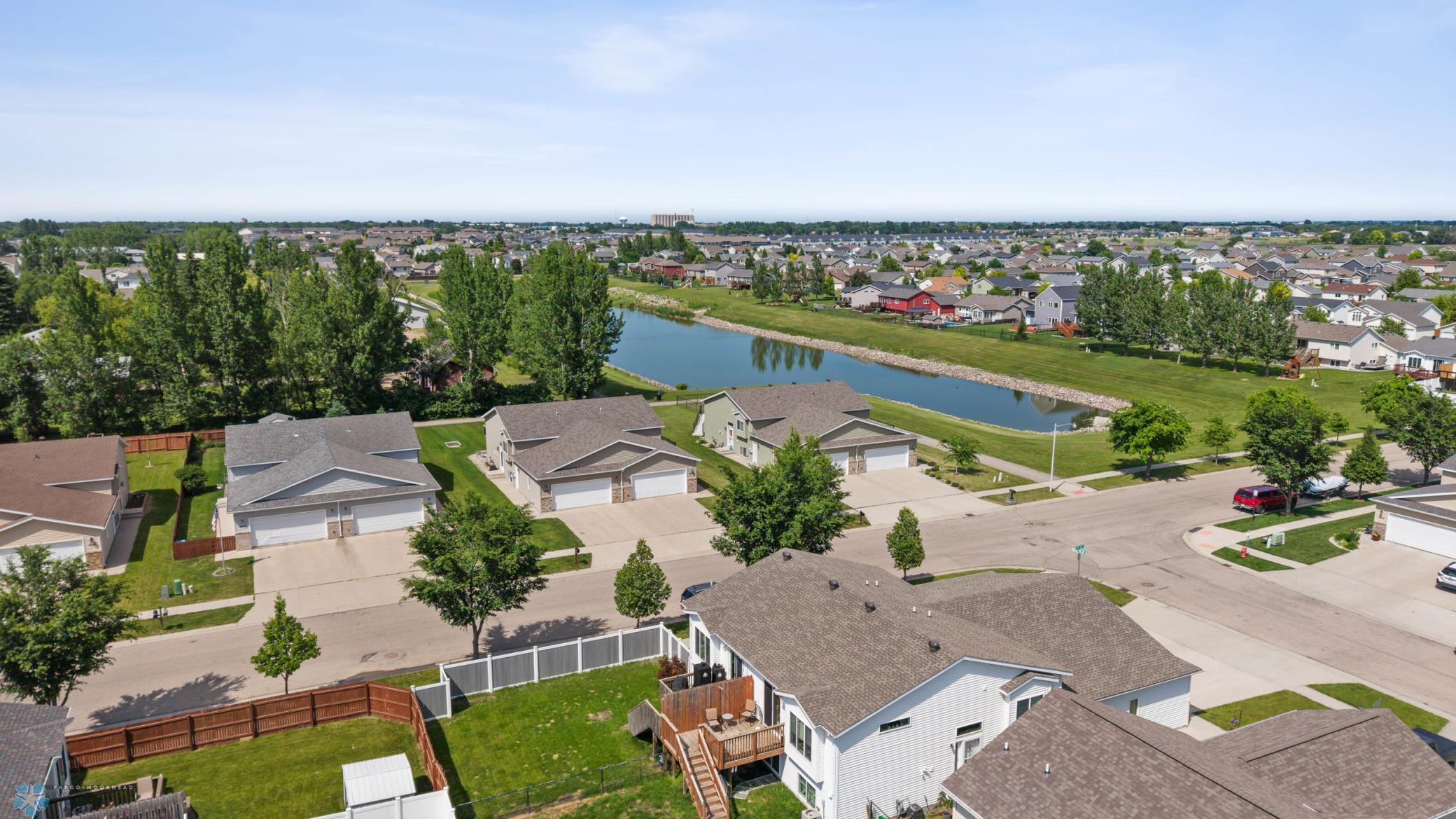 Ariel, including pond views