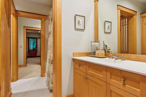 Basement bathroom - ensuite to the 4th bedroom.