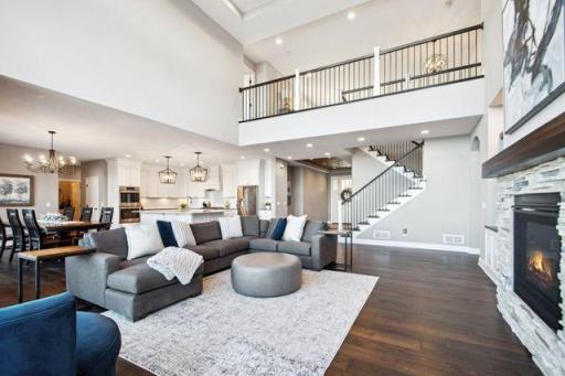 Open concept 1st floor in this fabulous lake home!