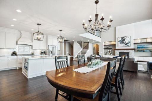 Dining area with space for large table to enjoy those family get togethers!
