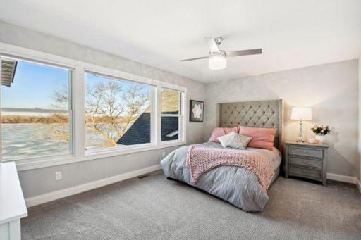 2nd floor bedroom with ensuite and amazing views of the lake