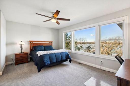 2nd floor bedroom with ensuite and amazing lake views