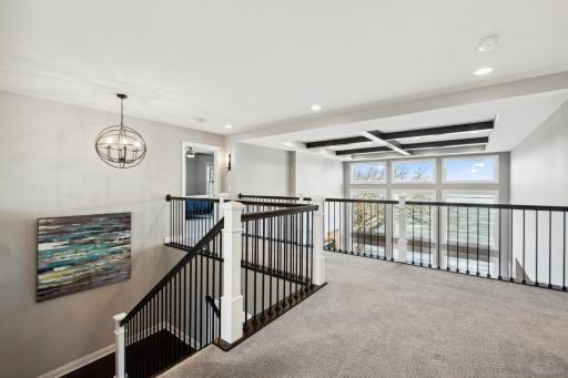 Upper-level loft perfect for reading or a play area for the kids