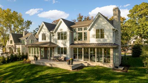 Abundant windows on the south side of the home