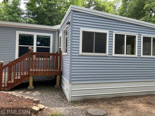 Outside view of the newer porch addition.