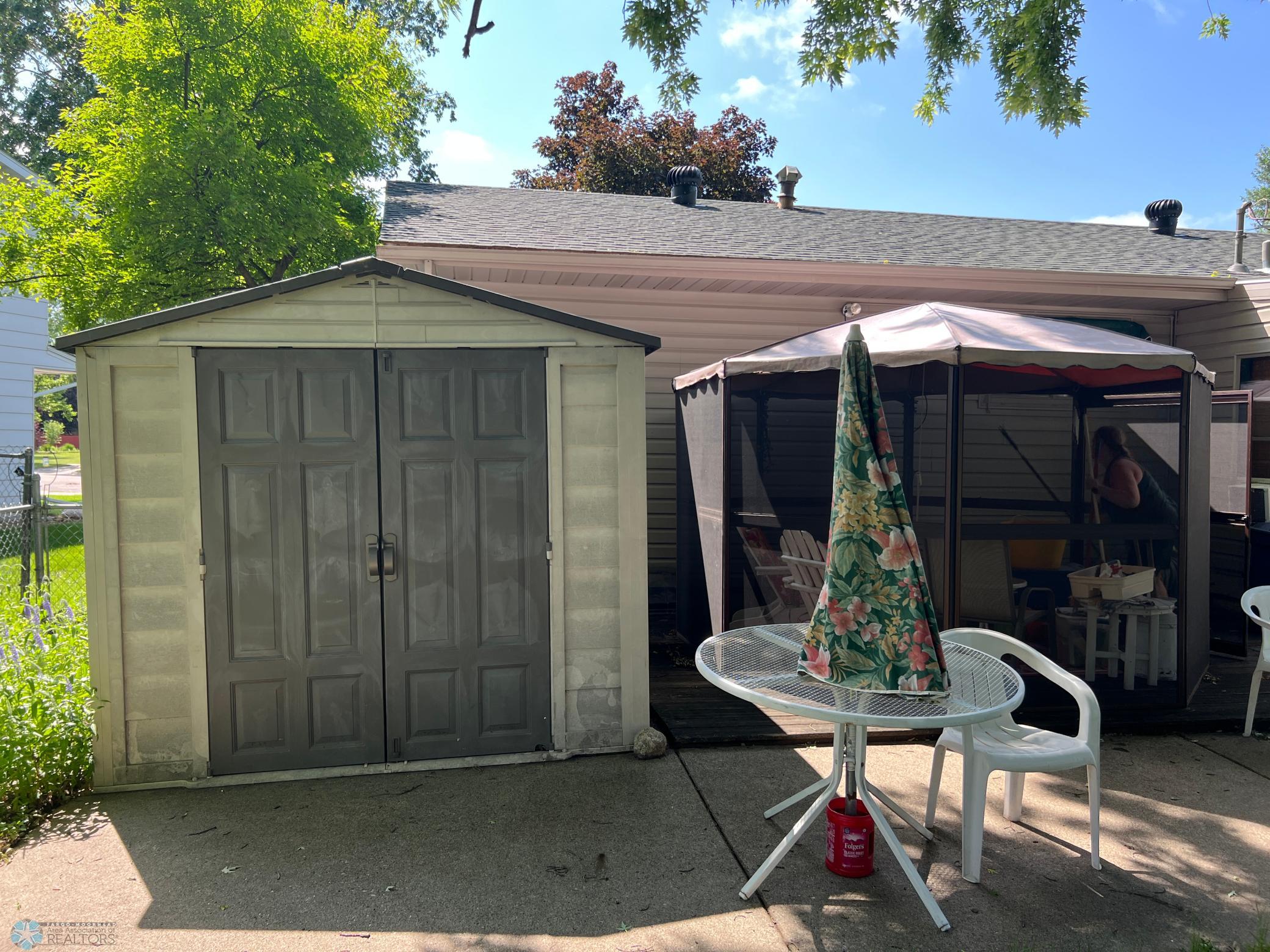 Storage Shed included!