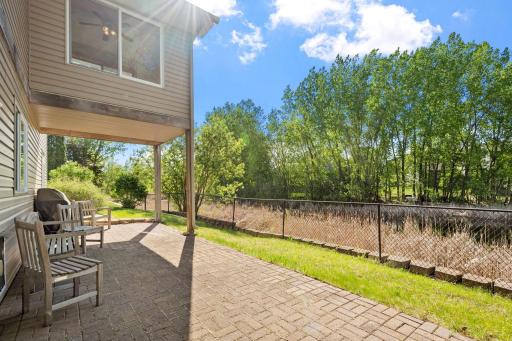 Patio and porch with all the views and fenced in