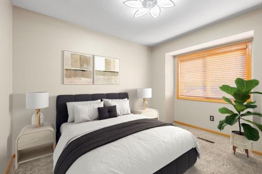2nd Bedroon on upper level- virtually staged