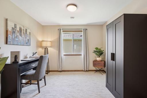 Bright and versatile office space with natural lightâideal for remote work or quiet study.