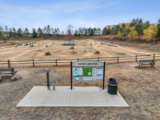 Carver Lake Park bike trails.