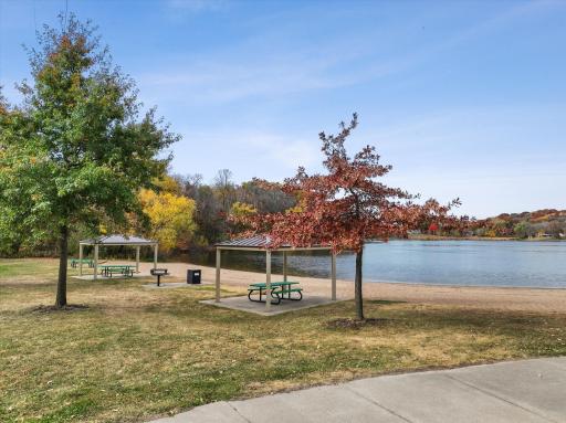 Carver Lake Park beach. Just a short drive away.