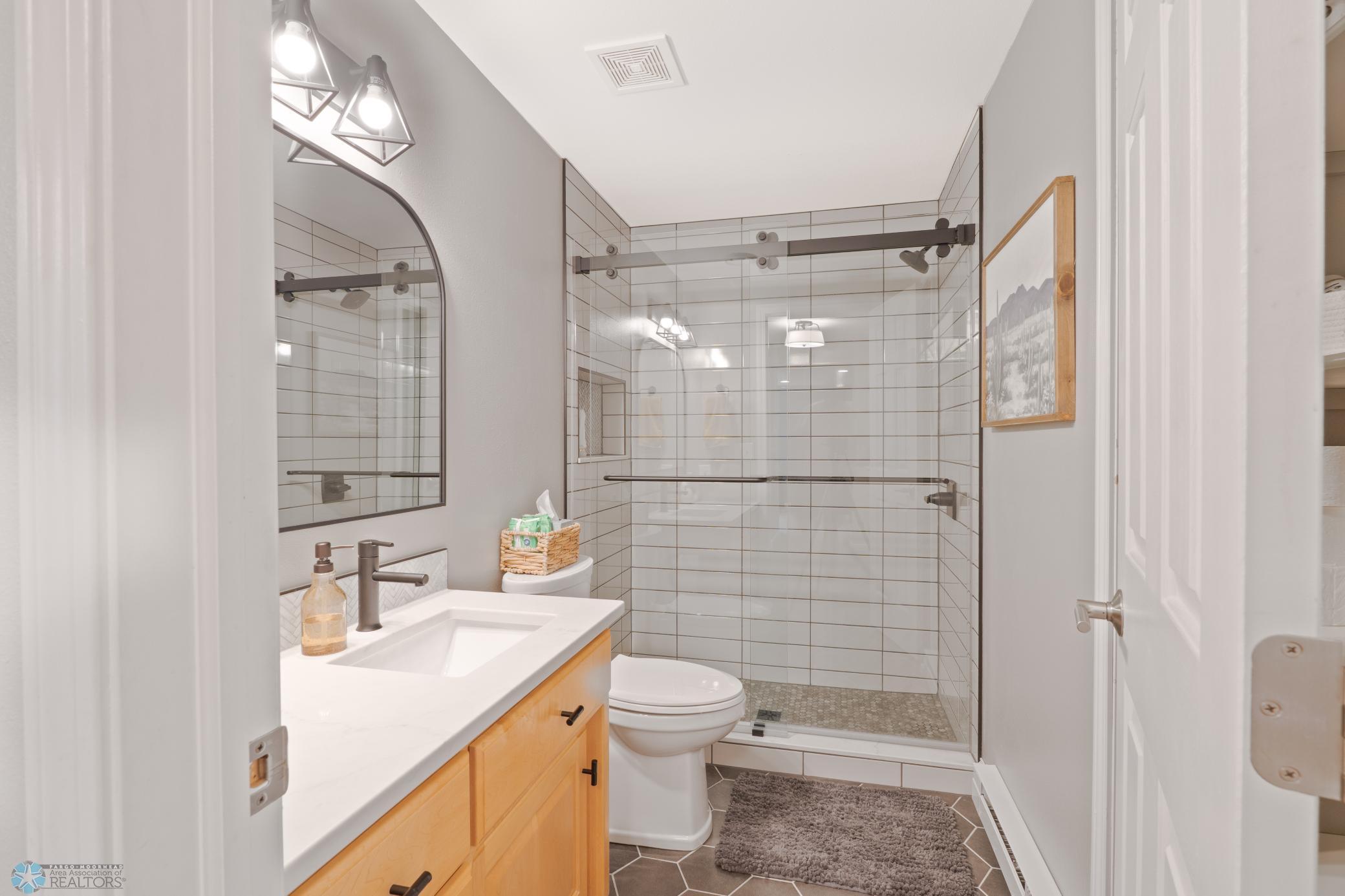 Updated Bath (lower level)