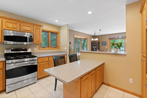 Bright and functional kitchen with plenty of cabinet space.