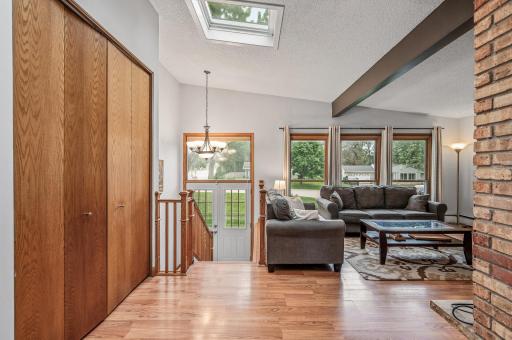 Entry bathed in natural light from South facing windows