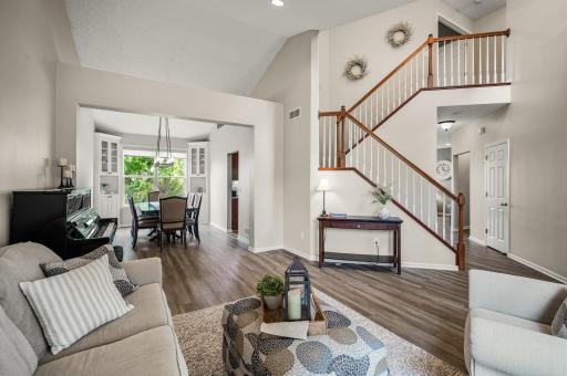 Living, dining and foyer