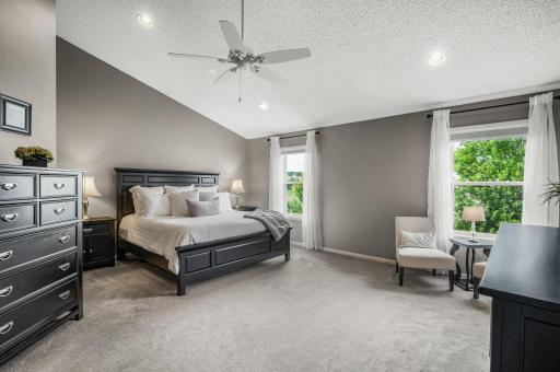 Spacious primary suite