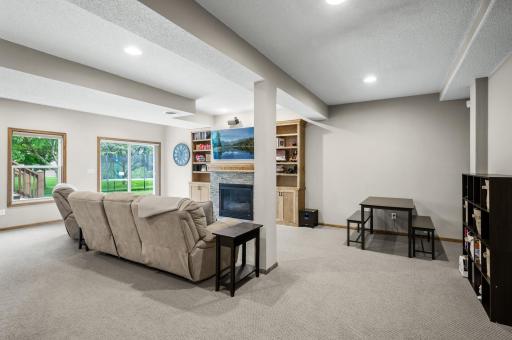 Lower level walks out to a paver patio