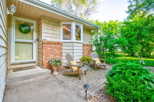 Lovely front patio to have your morning cup of joe!