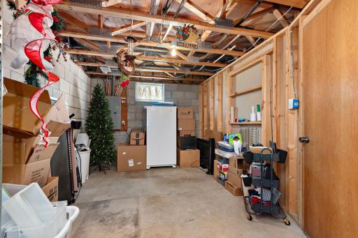 Plenty of unfinished area that provides great storage
