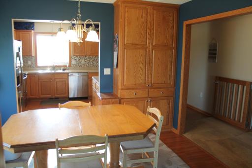 Built in storage in the formal dining room.