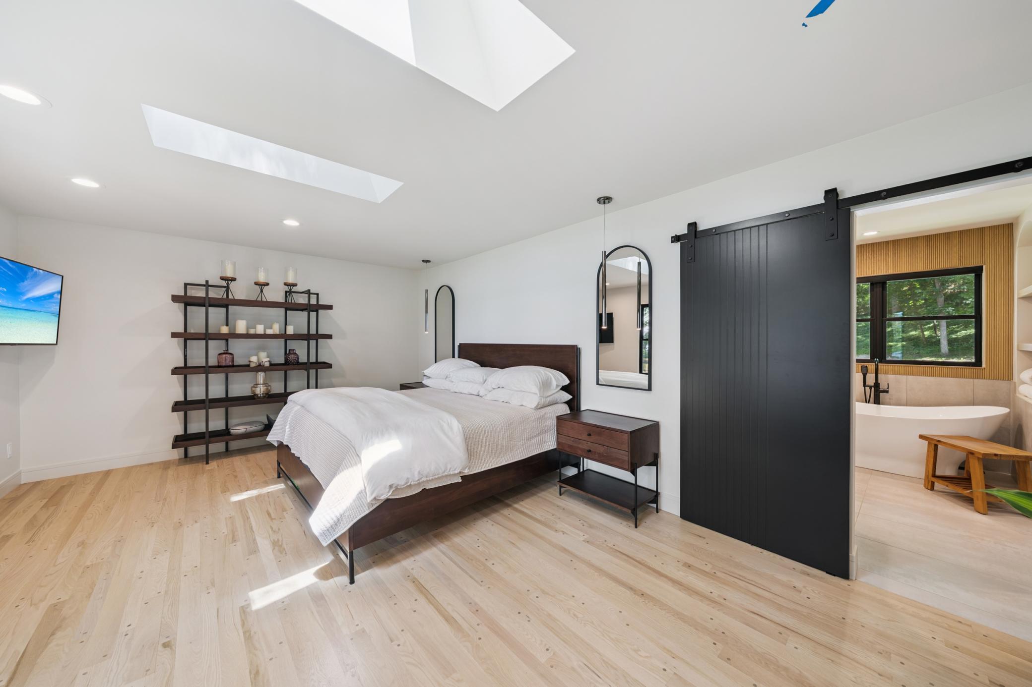 natural light galore in the primary suite