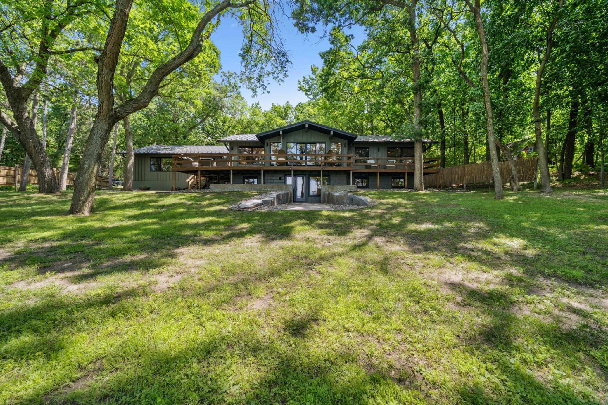view from beach looking towards home