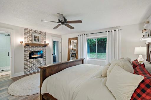 Lots of Natural Light, Custom Fireplace Wall, Organic-Modern Design