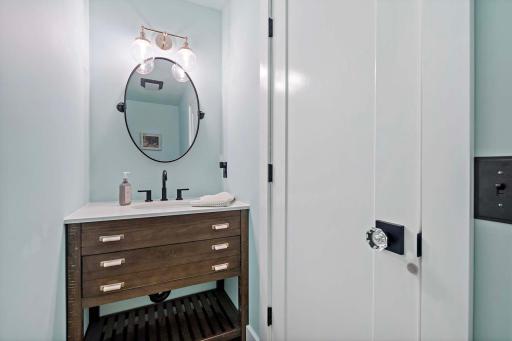Added A Powder Bath With Elegant Sylings
