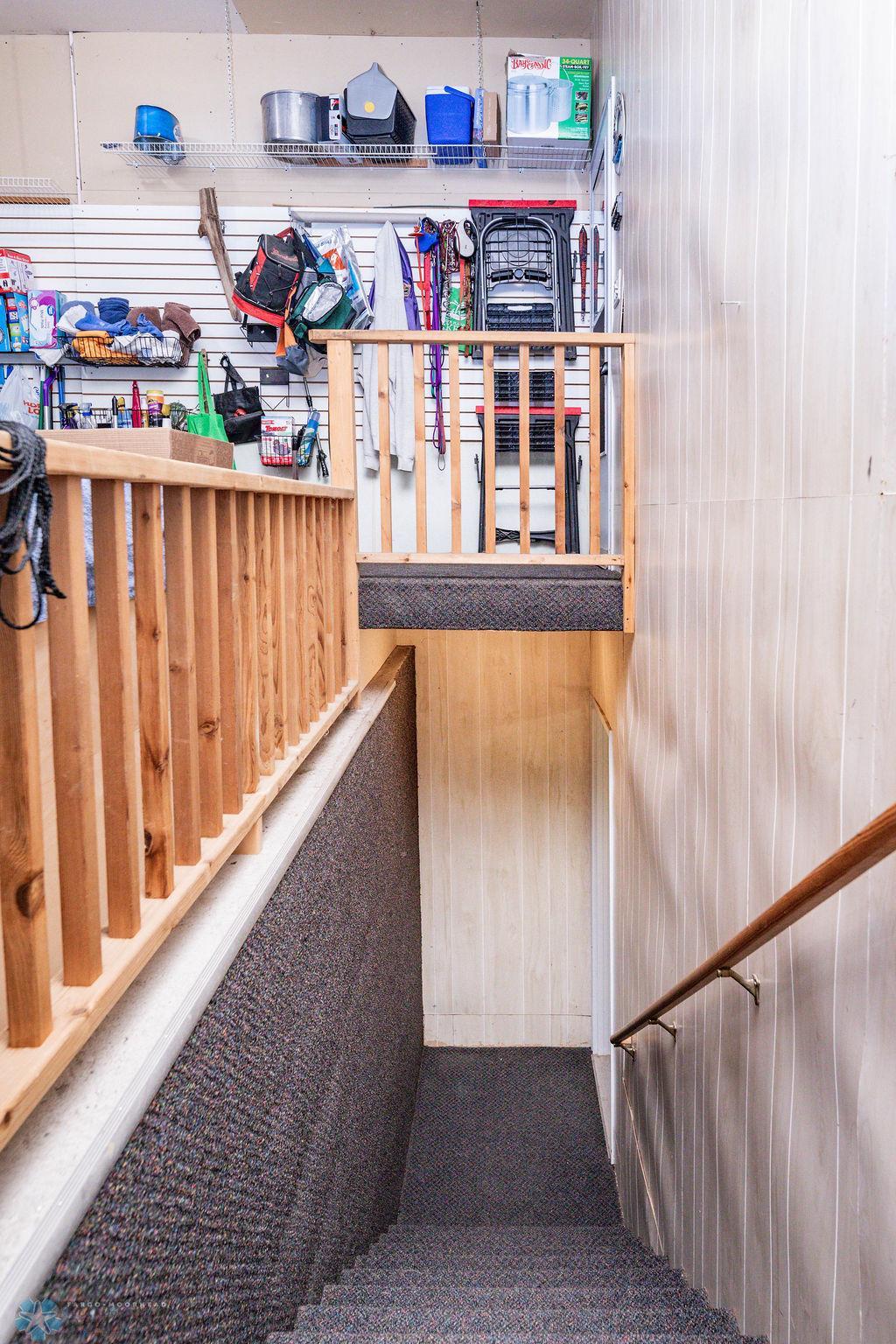 Steps from Garage to Basement