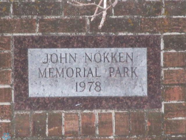 John Nokken Park behind house